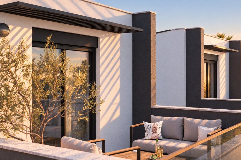 Anastasia Residence terrace at sunrise