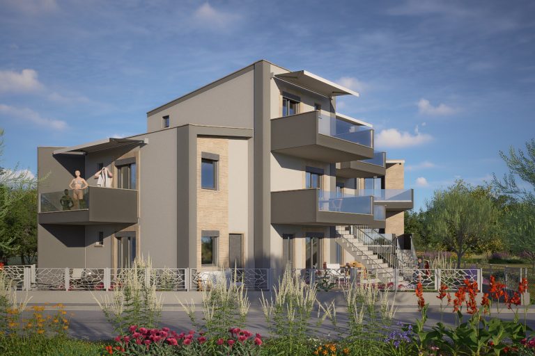 Desi Residence – πρωτότυπη απεικόνιση της γωνιακής όψης