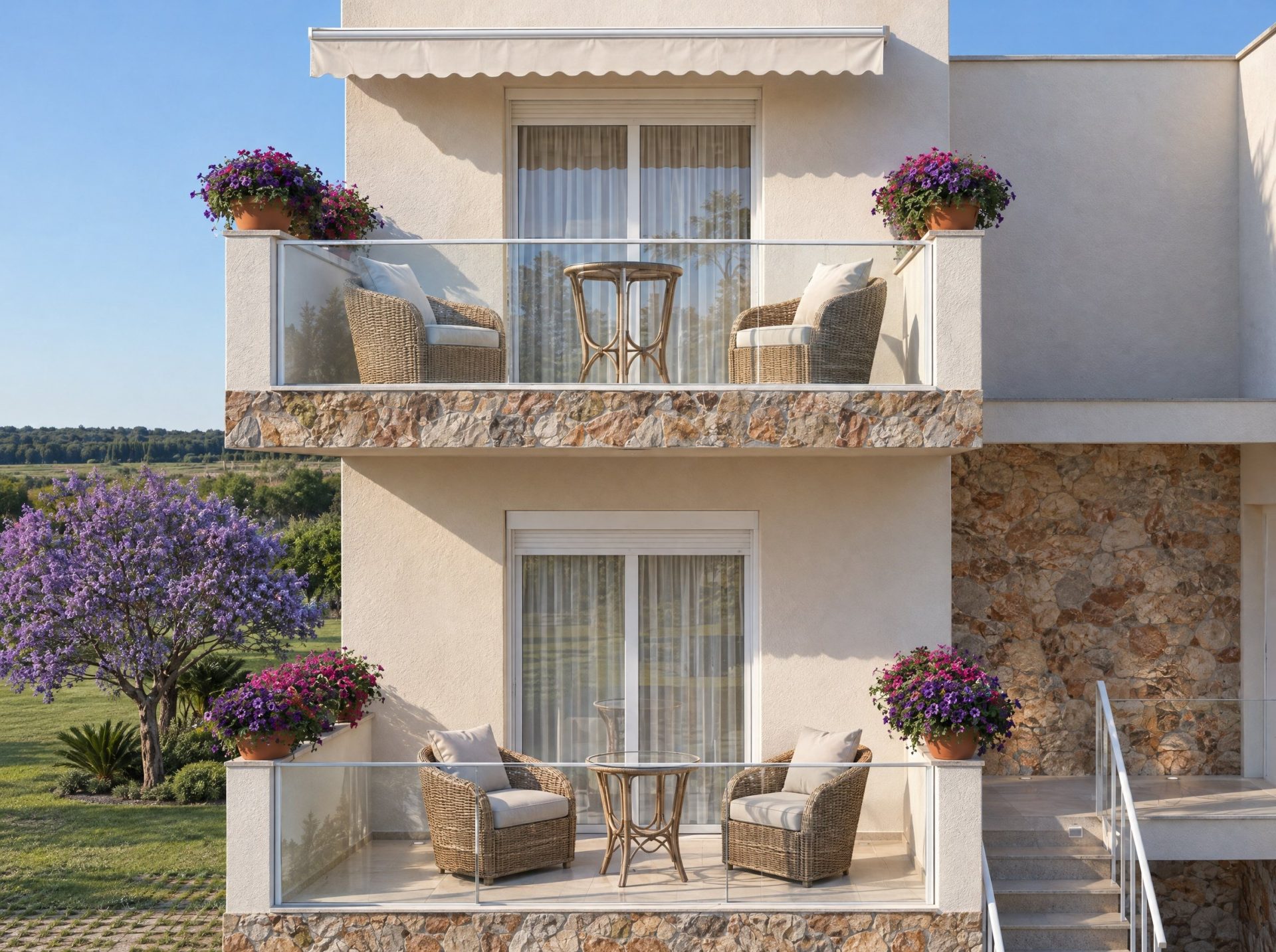 Galini Gardens exterior at afternoon