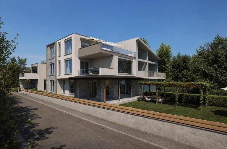 Kerdilia Residence - Street corner, draft render