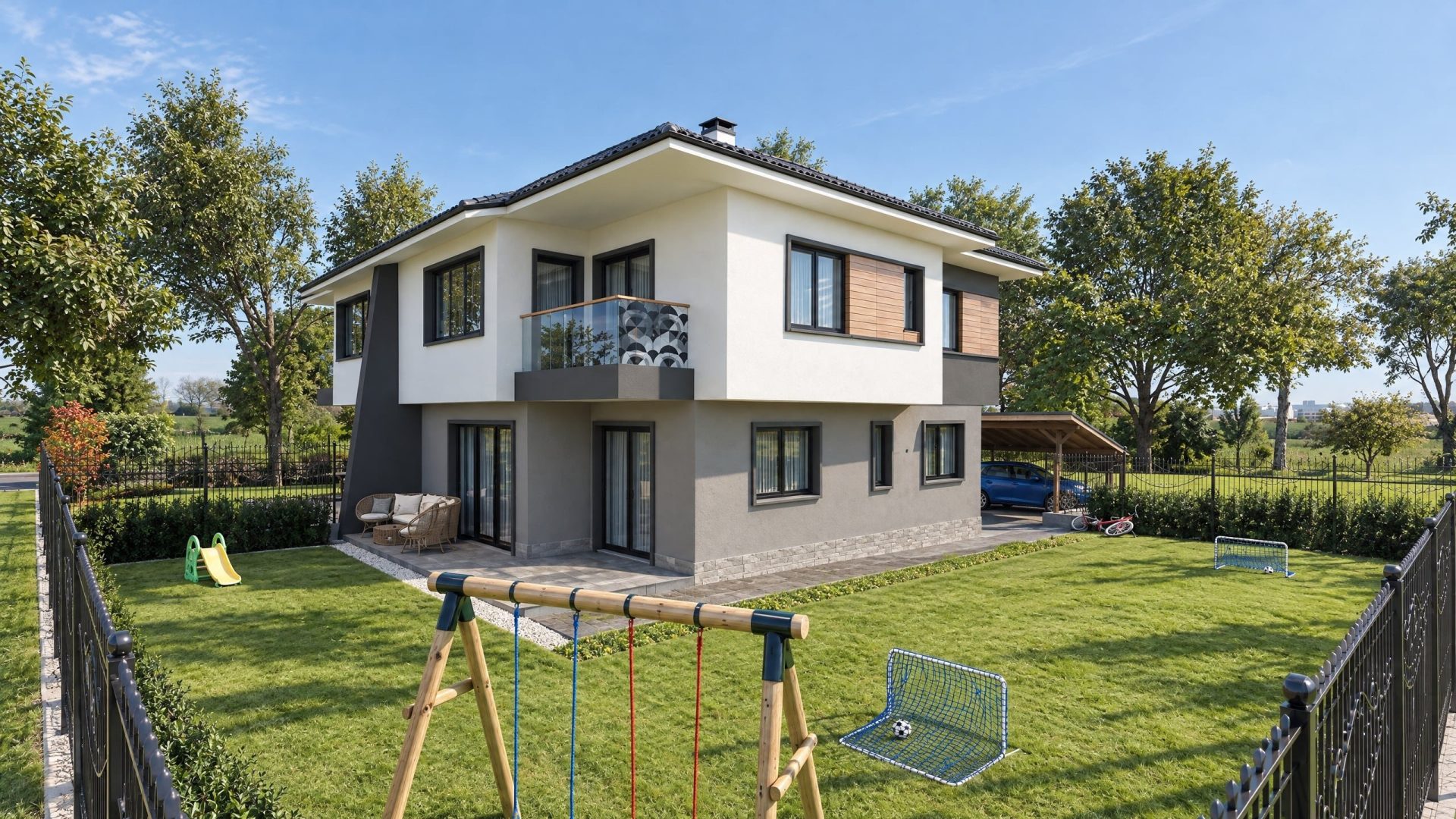 Novi Han House exterior at morning