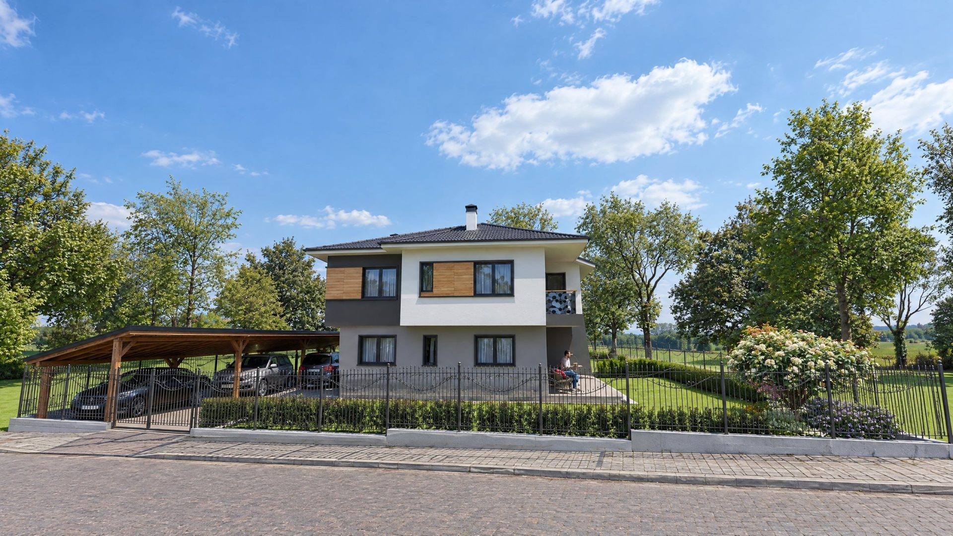 Novi Han House exterior at morning