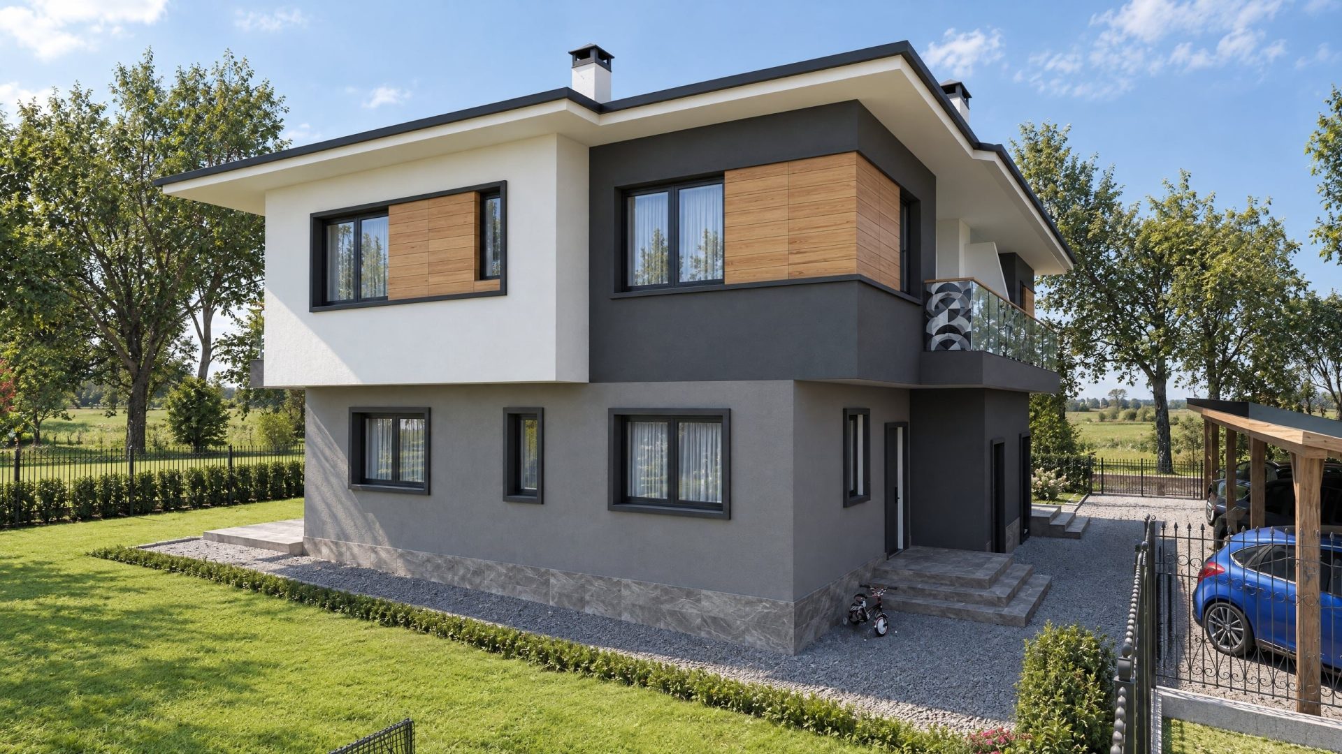 Novi Han House exterior at morning